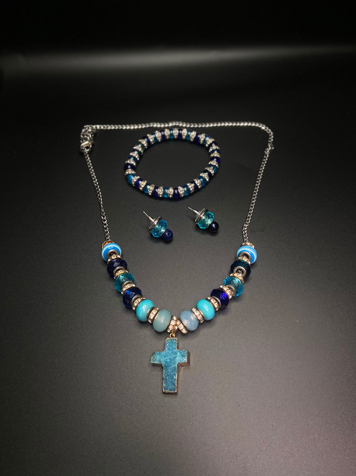 Necklace, Earrings & Bracelet