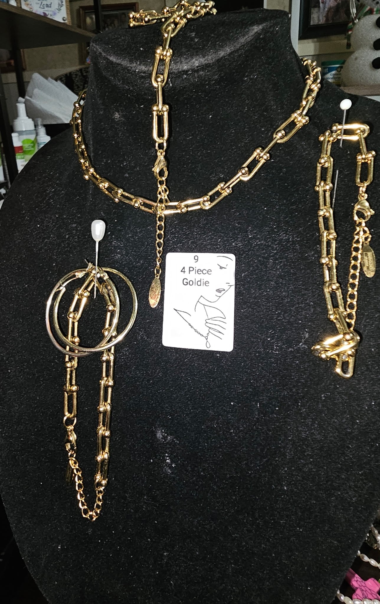 Necklace, Earrings & Bracelet