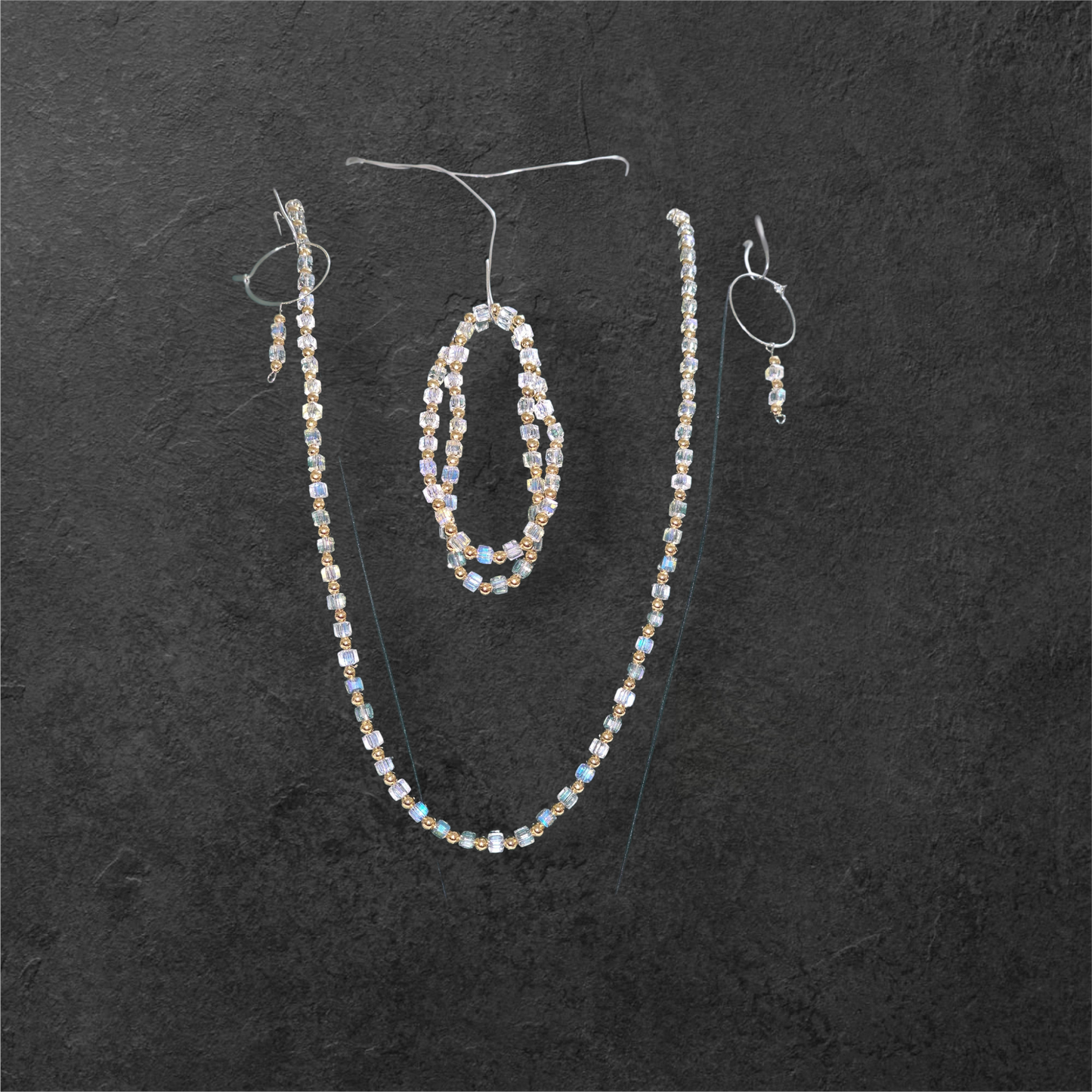 Necklace, Earrings & Bracelet