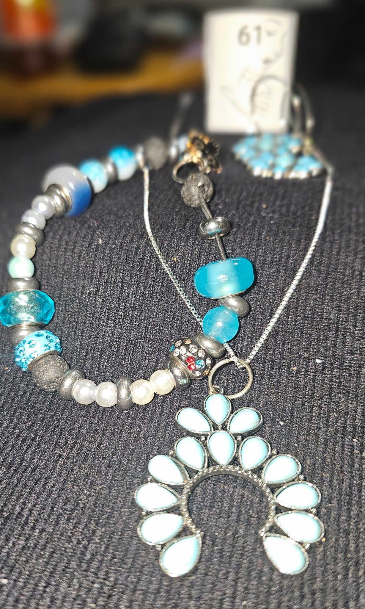 Necklace, Earrings & Bracelet