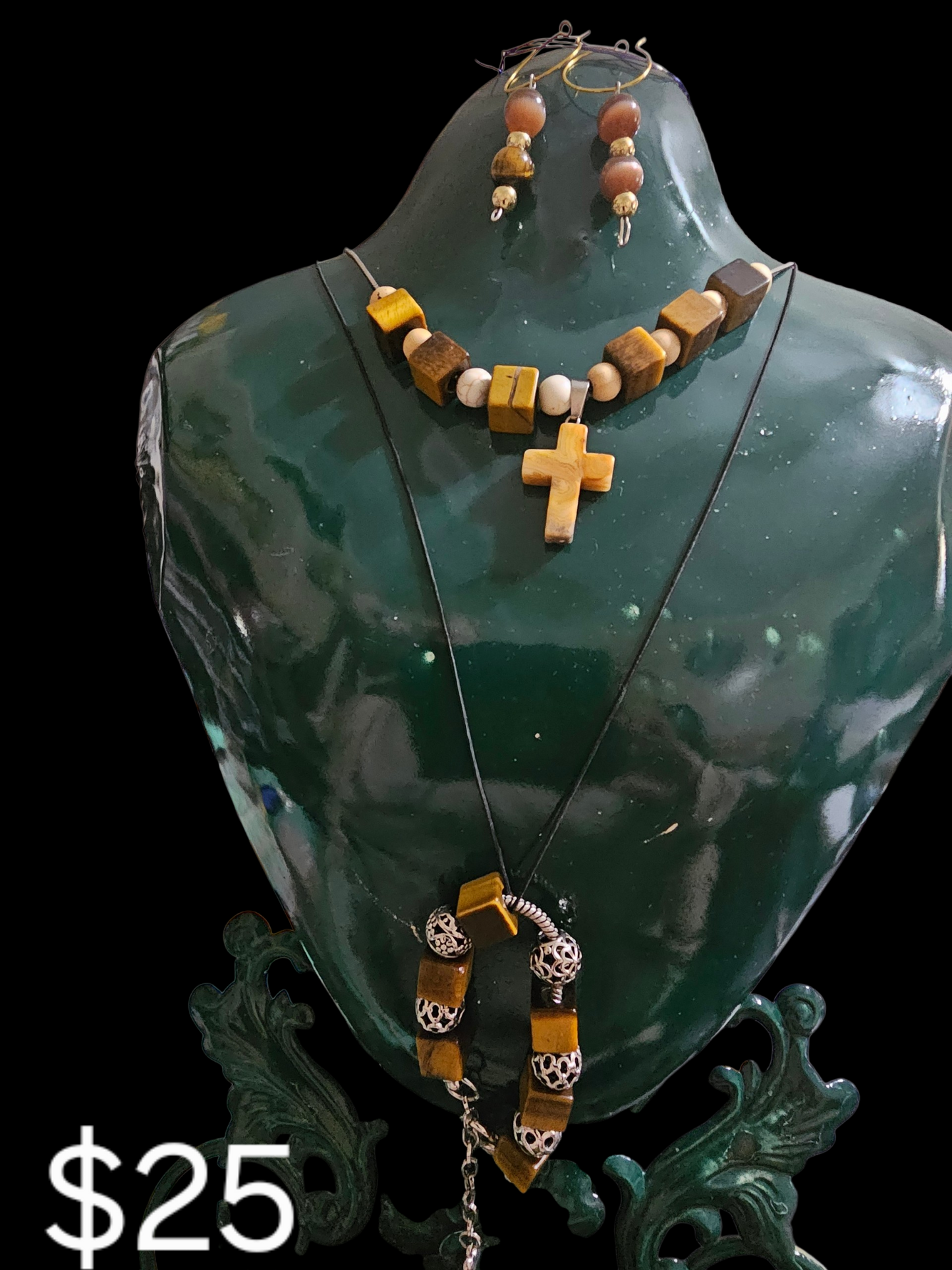 Necklace, Earrings & Bracelet