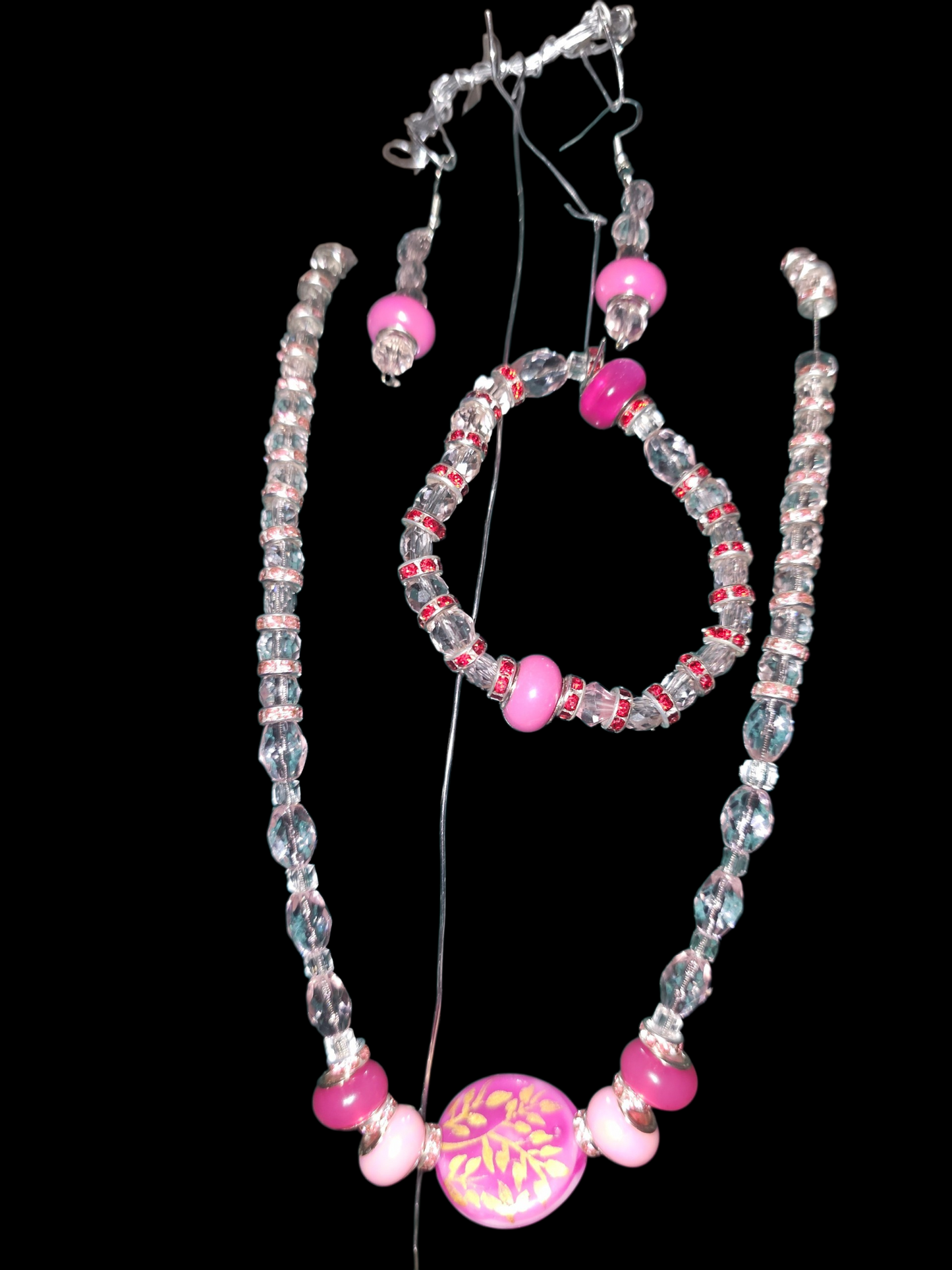 Necklace, Earrings & Bracelet