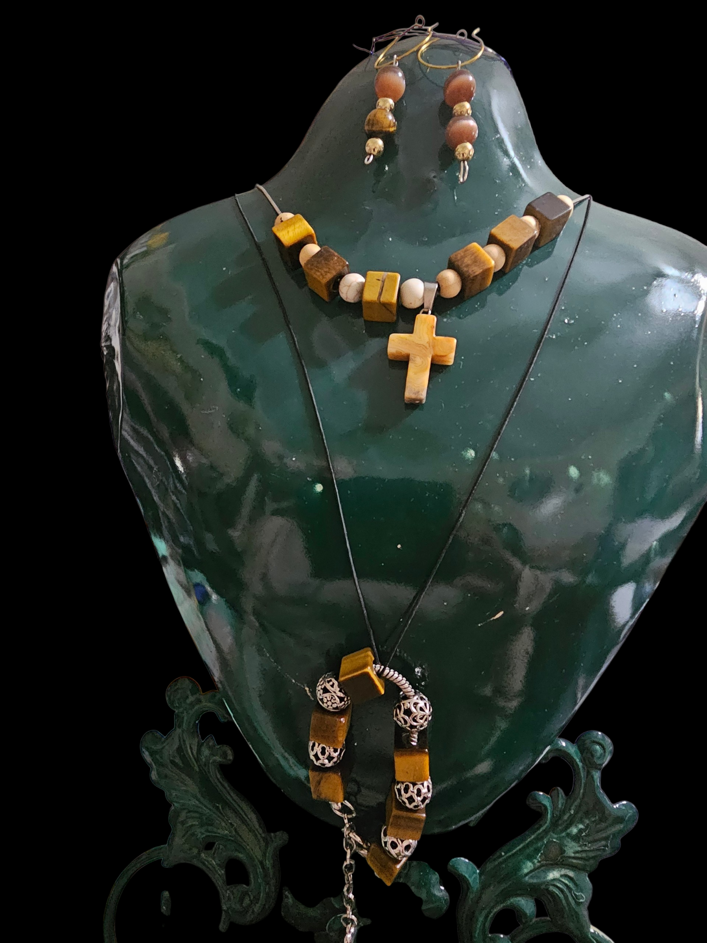 Necklace, Earrings & Bracelet