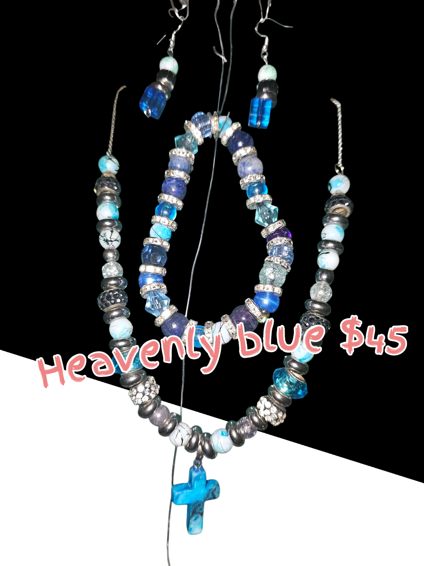 Necklace, Earrings & Bracelet