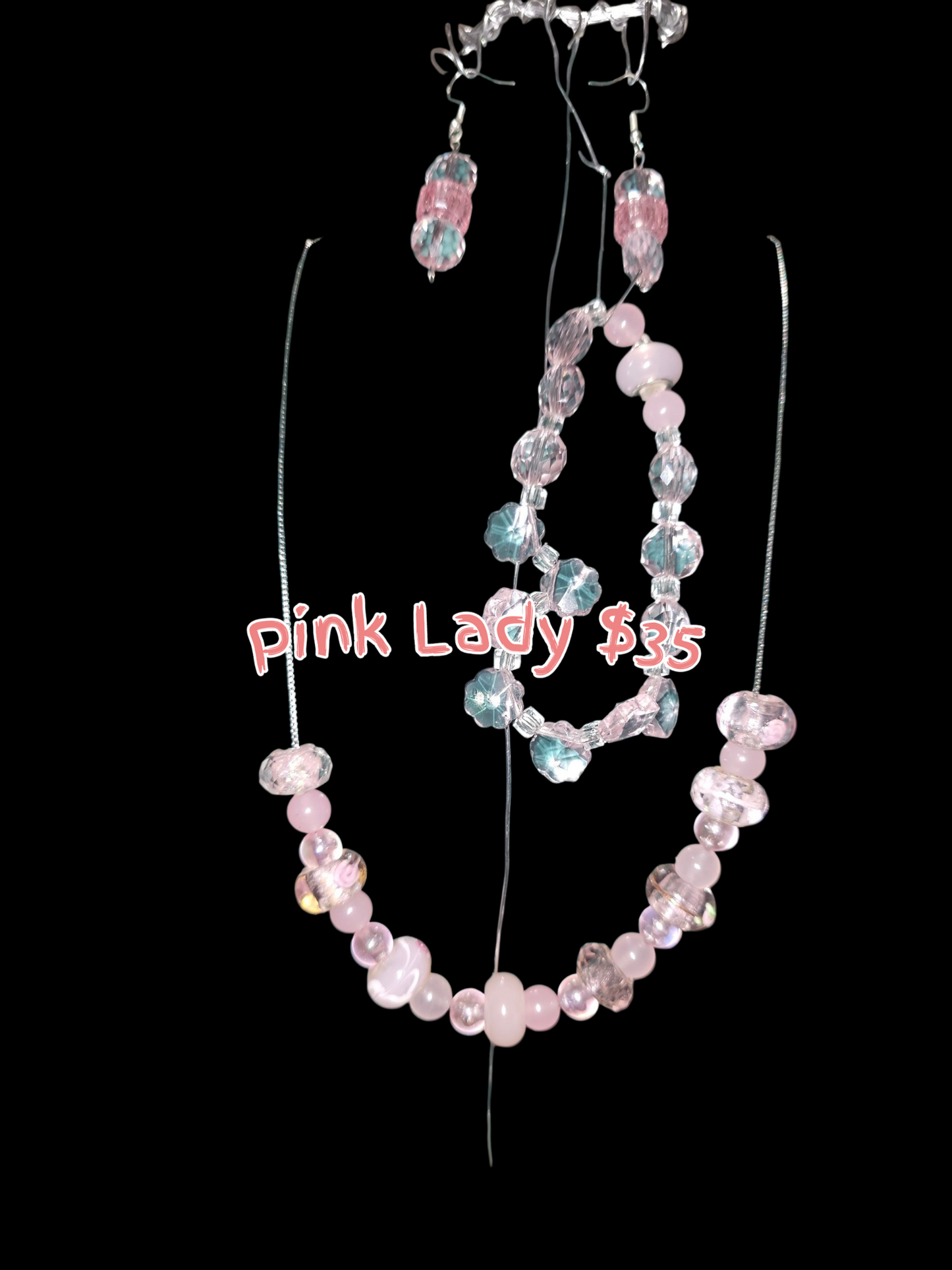 Necklace, Earrings & Bracelet