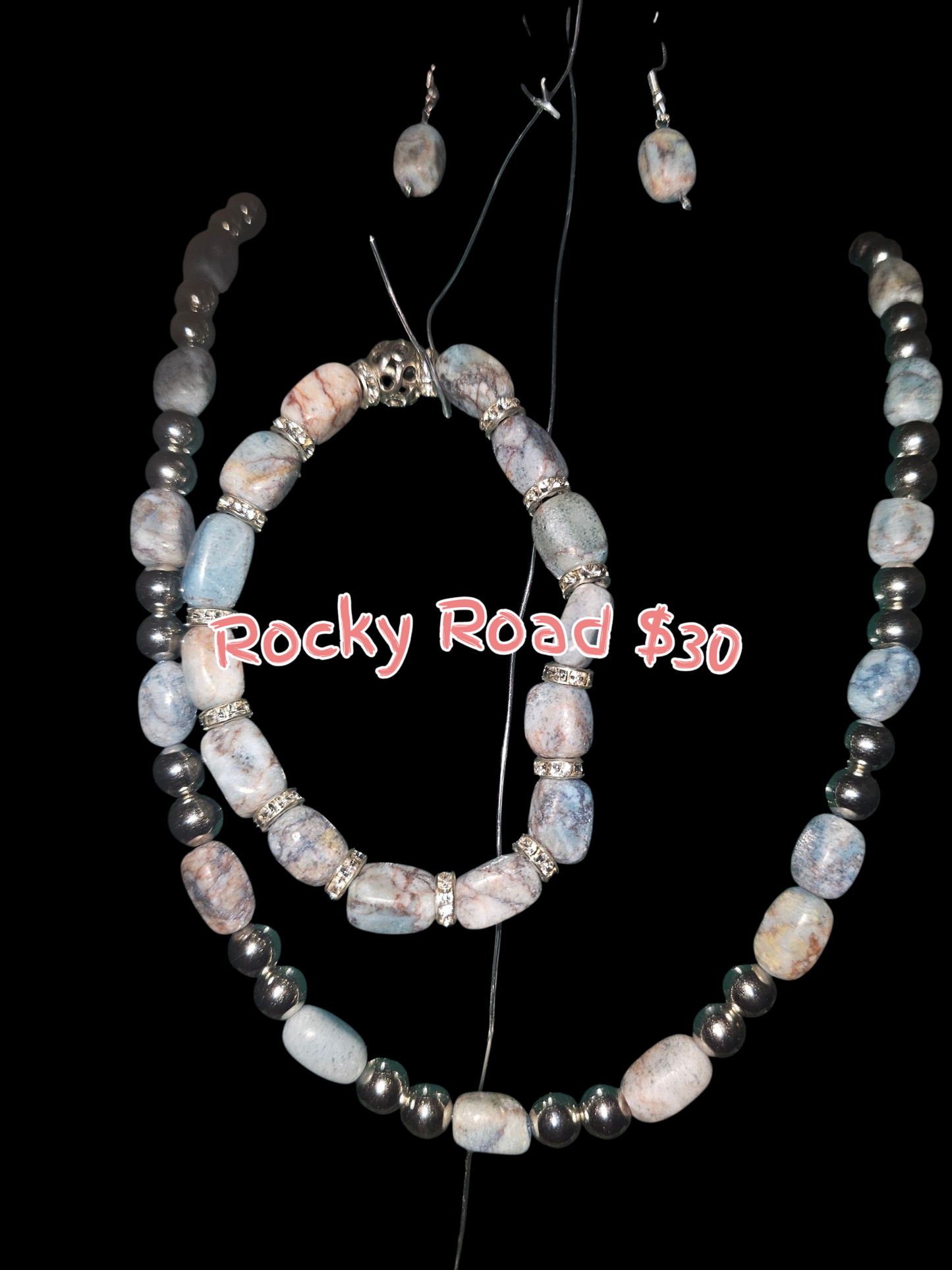 Necklace, Earrings & Bracelet