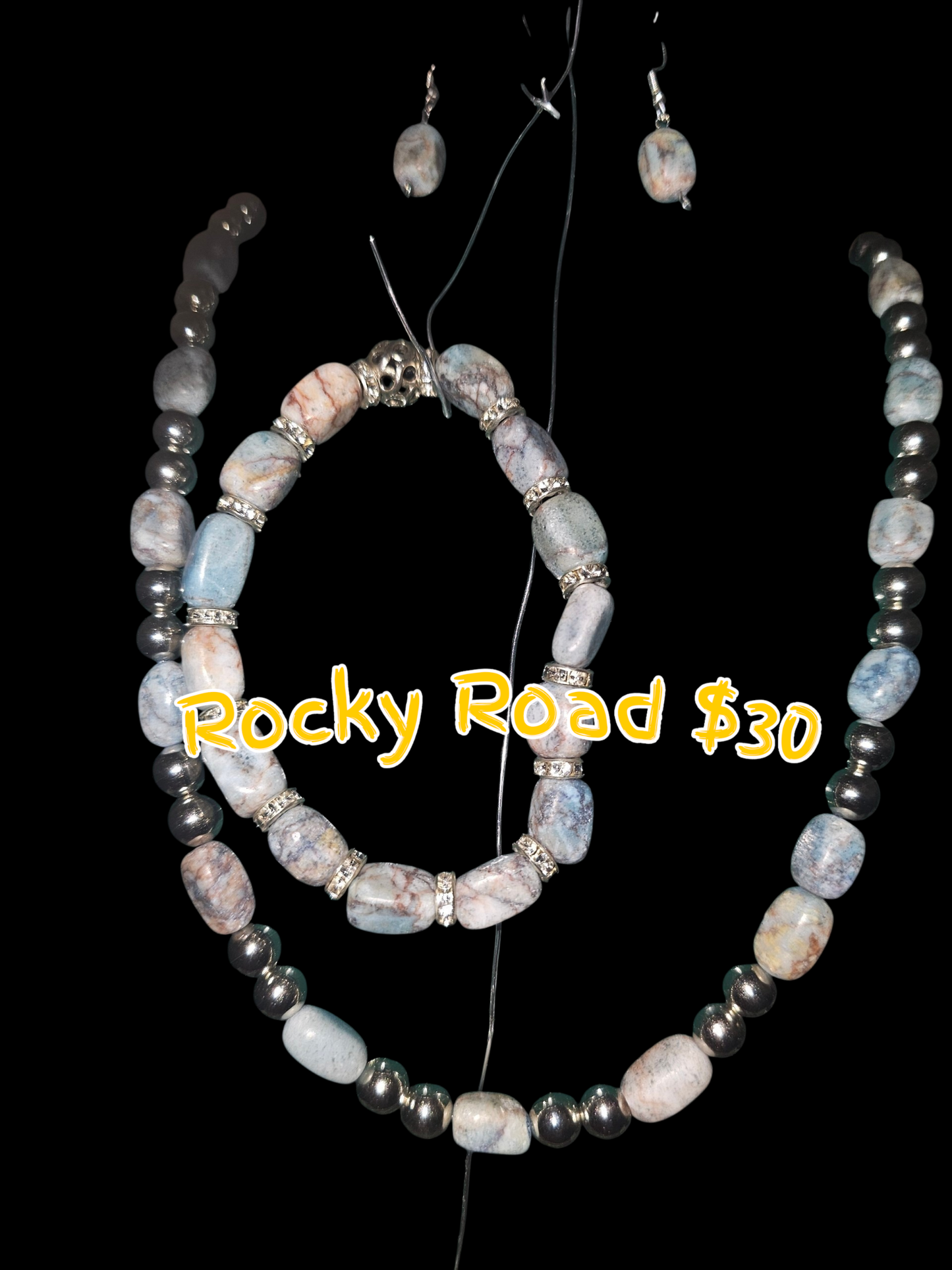 Necklace, Earrings & Bracelet