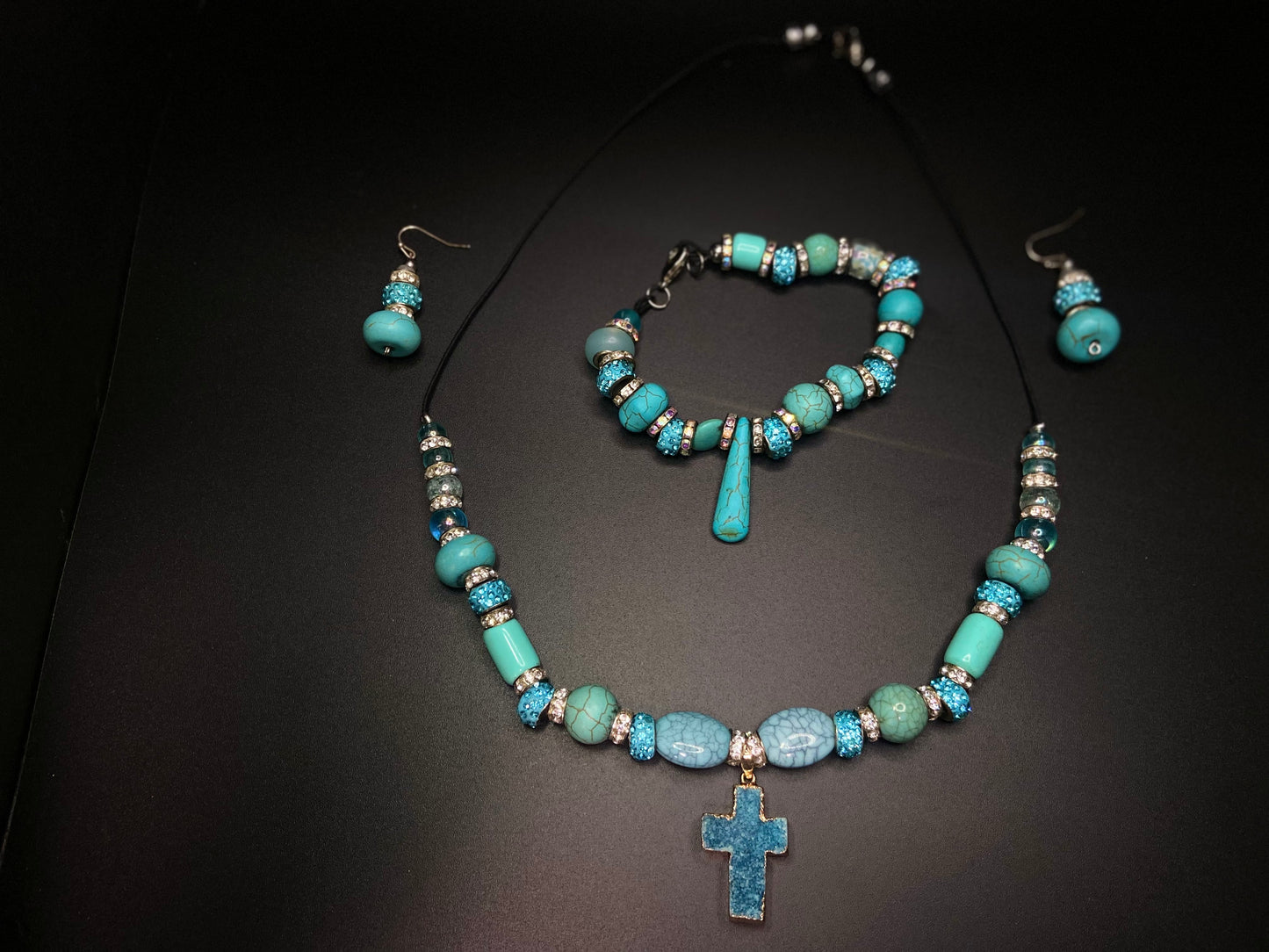 Green and Blue cross set